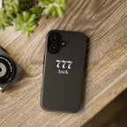 777 Luck Tough Phone Case — Minimal Black Protective Cover