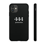 444 Protection Tough Phone Case — Minimal Black Protective Cover
