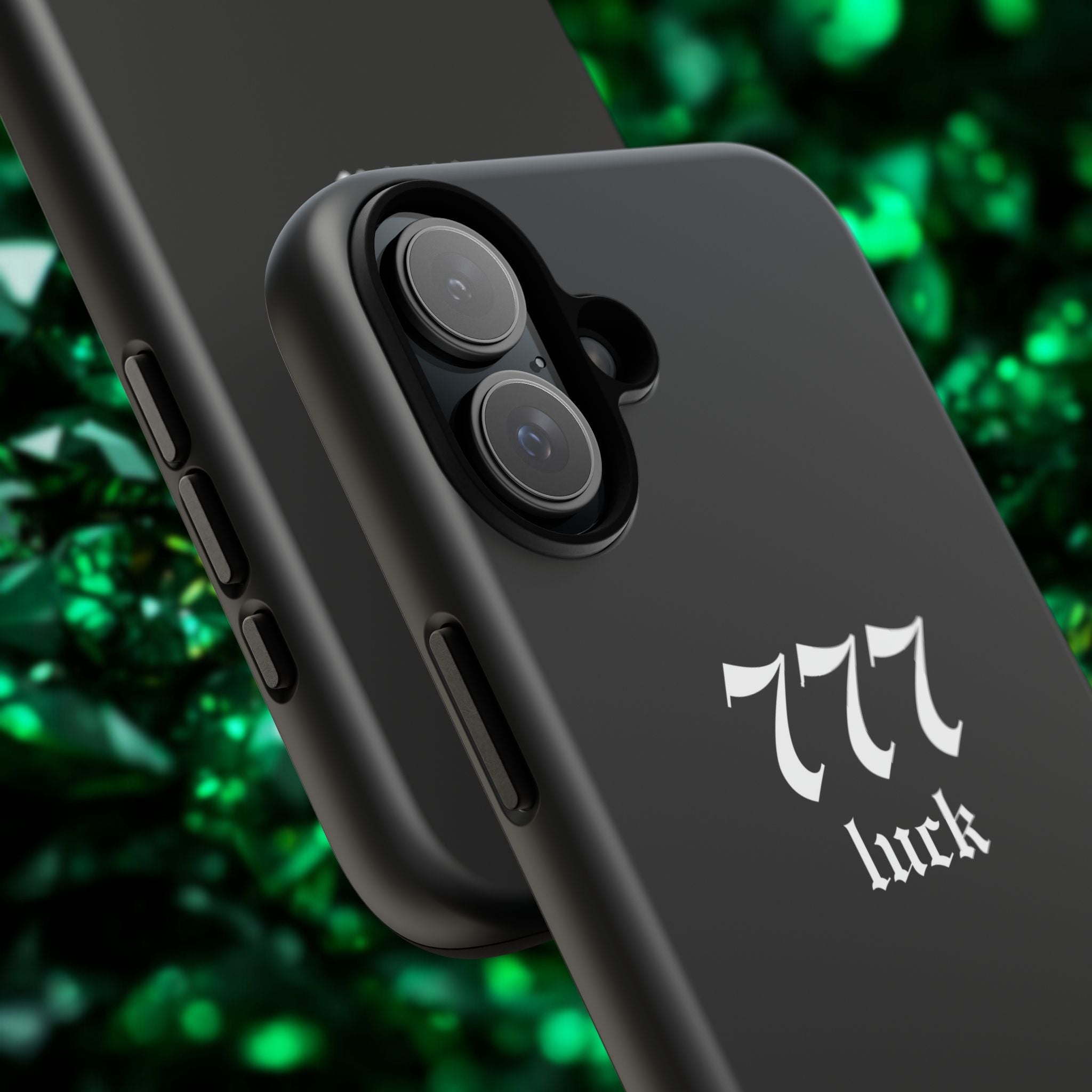 777 Luck Tough Phone Case — Minimal Black Protective Cover