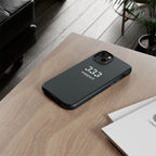 333 Support Tough Phone Case — Minimal Black Protective Cover