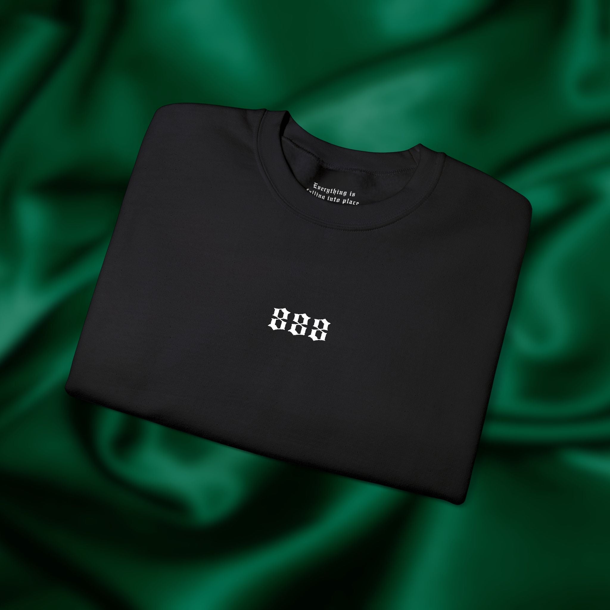 888 Balance Crewneck - Minimalist Embroidered Sweatshirt