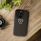 777 Luck Tough Phone Case — Minimal Black Protective Cover