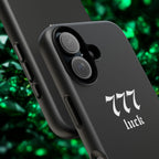 777 Luck Tough Phone Case — Minimal Black Protective Cover
