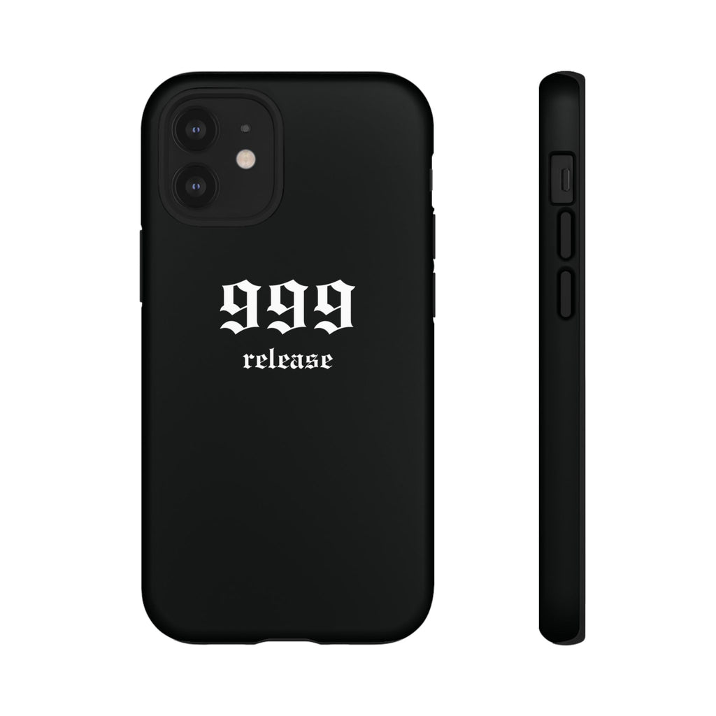 999 Release Tough Phone Case — Minimal Black Protective Cover