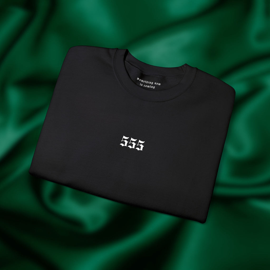 555 Change Crewneck - Minimalist Embroidered Sweatshirt