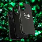 999 Release Tough Phone Case — Minimal Black Protective Cover