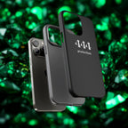 444 Protection Tough Phone Case — Minimal Black Protective Cover