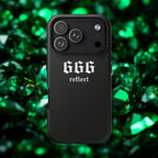 666 Reflect Tough Phone Case — Minimal Black Protective Cover