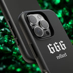 666 Reflect Tough Phone Case — Minimal Black Protective Cover