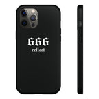 666 Reflect Tough Phone Case — Minimal Black Protective Cover