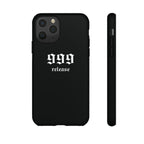 999 Release Tough Phone Case — Minimal Black Protective Cover