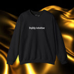 Highly Intuitive Embroidered Sweatshirt | Minimalist Yet Intentional Affirmation Crewneck