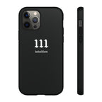 111 Intuition Tough Phone Case — Minimal Black Protective Cover