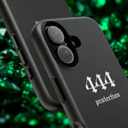 444 Protection Tough Phone Case — Minimal Black Protective Cover