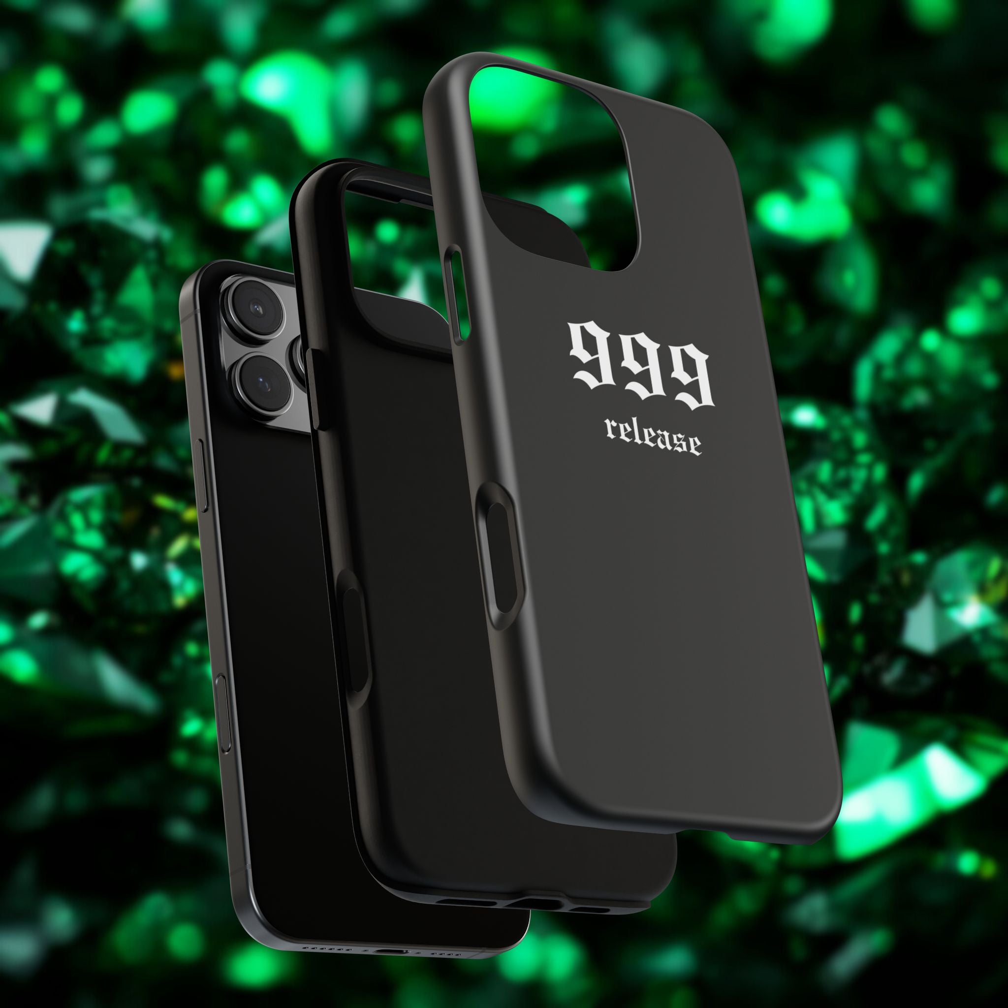 999 Release Tough Phone Case — Minimal Black Protective Cover