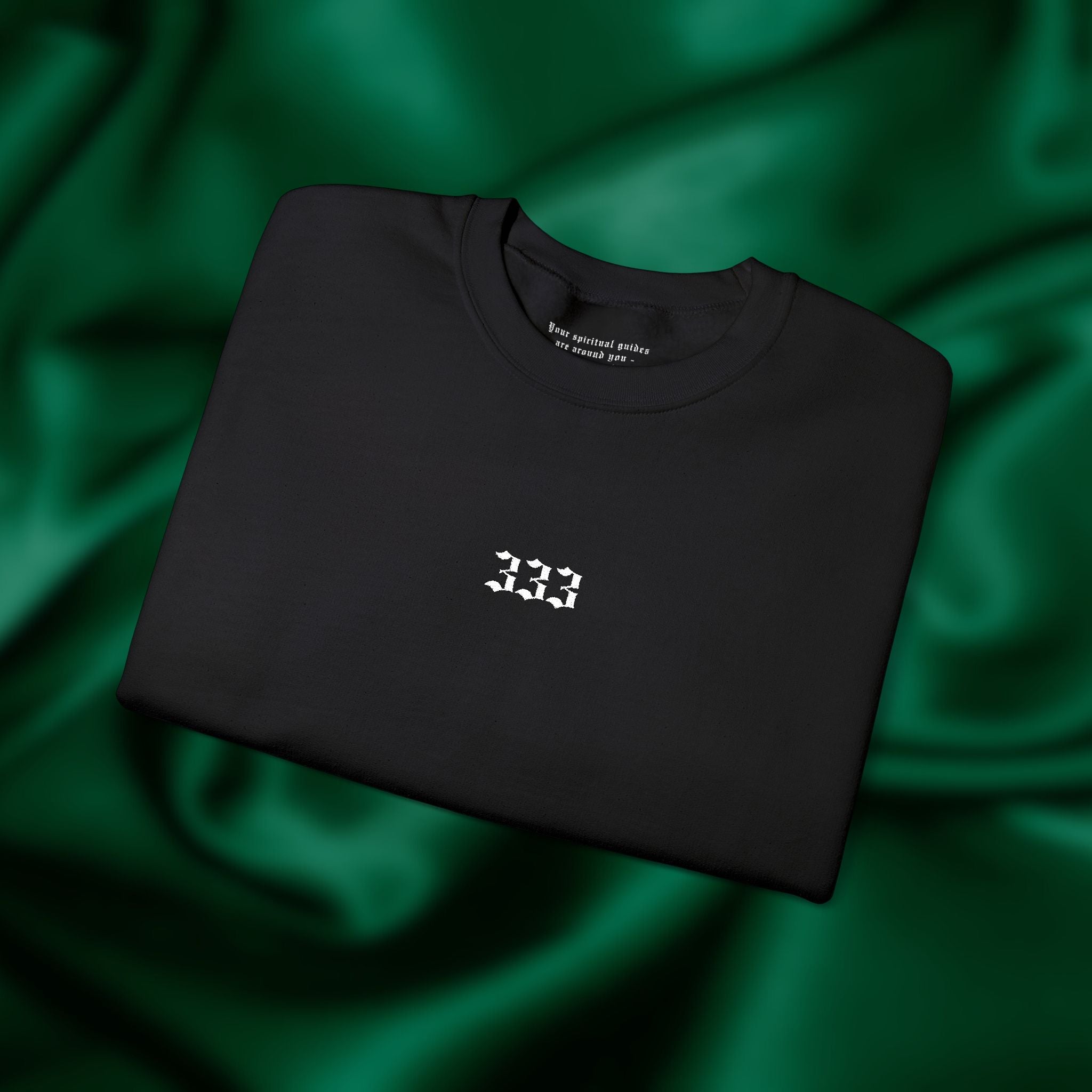333 Support Crewneck - Minimalist Embroidered Sweatshirt