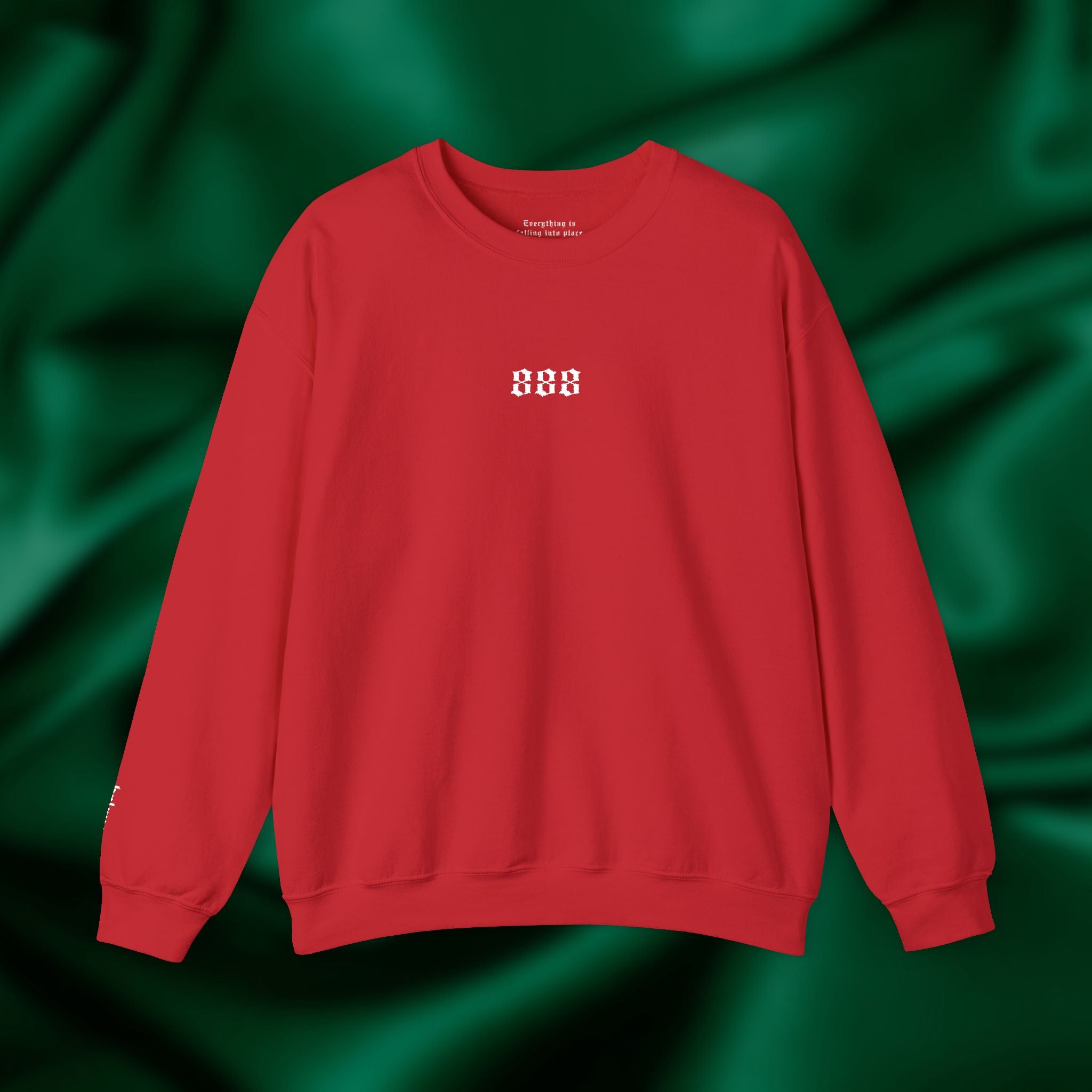 888 Balance Crewneck - Minimalist Embroidered Sweatshirt