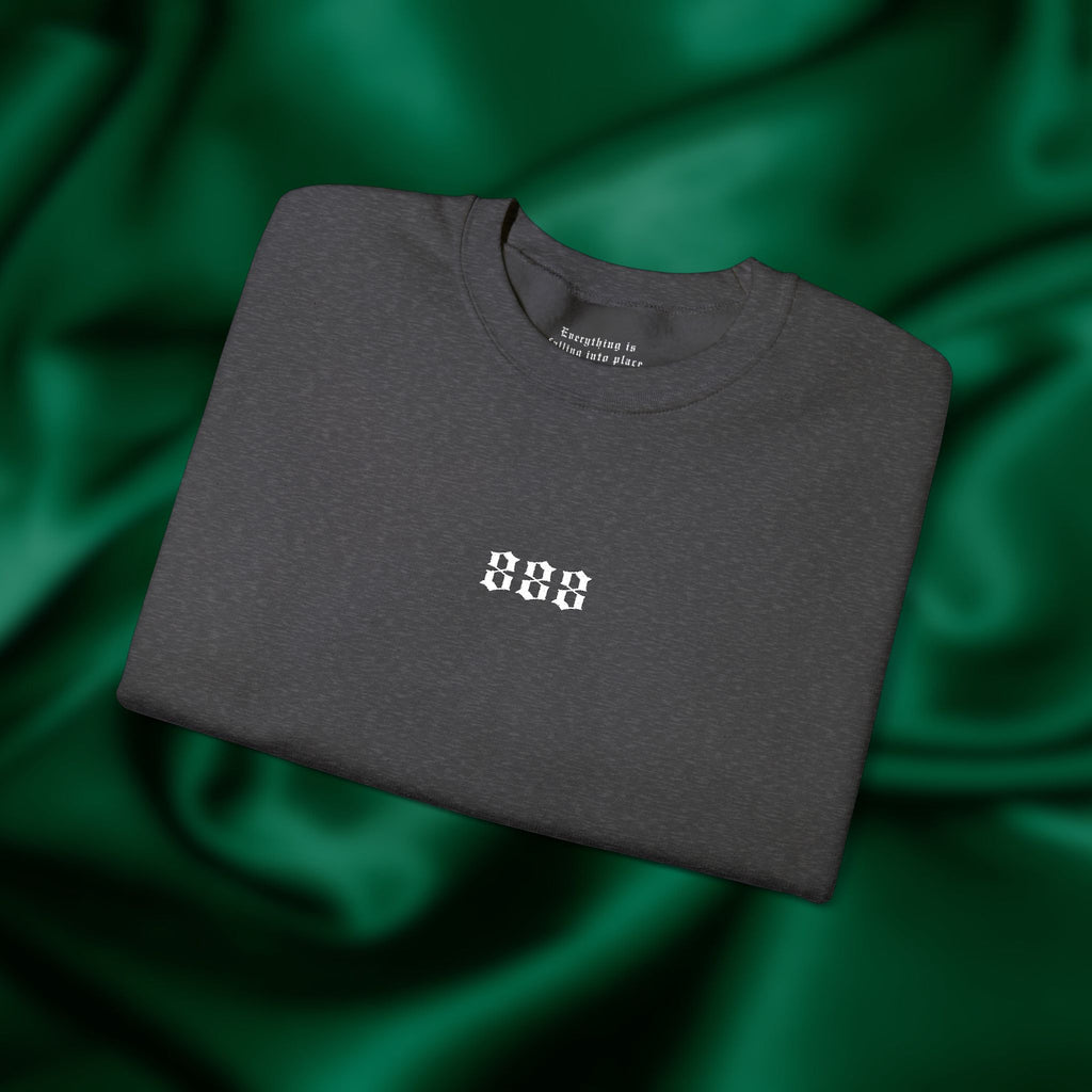 888 Balance Crewneck - Minimalist Embroidered Sweatshirt