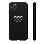 999 Release Tough Phone Case — Minimal Black Protective Cover