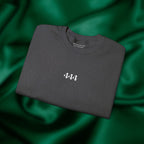 444 Protection Crewneck - Minimalist Embroidered Sweatshirt