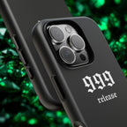 999 Release Tough Phone Case — Minimal Black Protective Cover