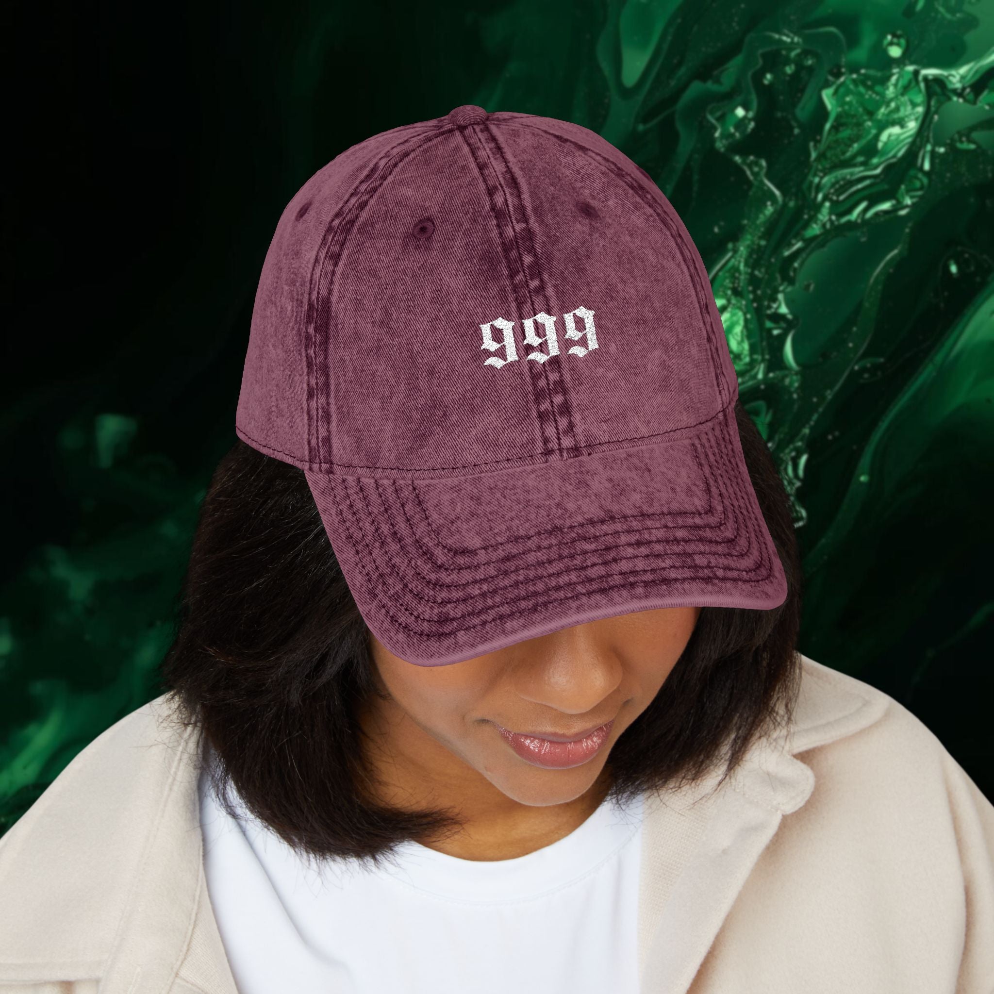 999 Release - Minimalist Embroidered Vintage Cap