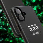 555 Change Tough Phone Case — Minimal Black Protective Cover