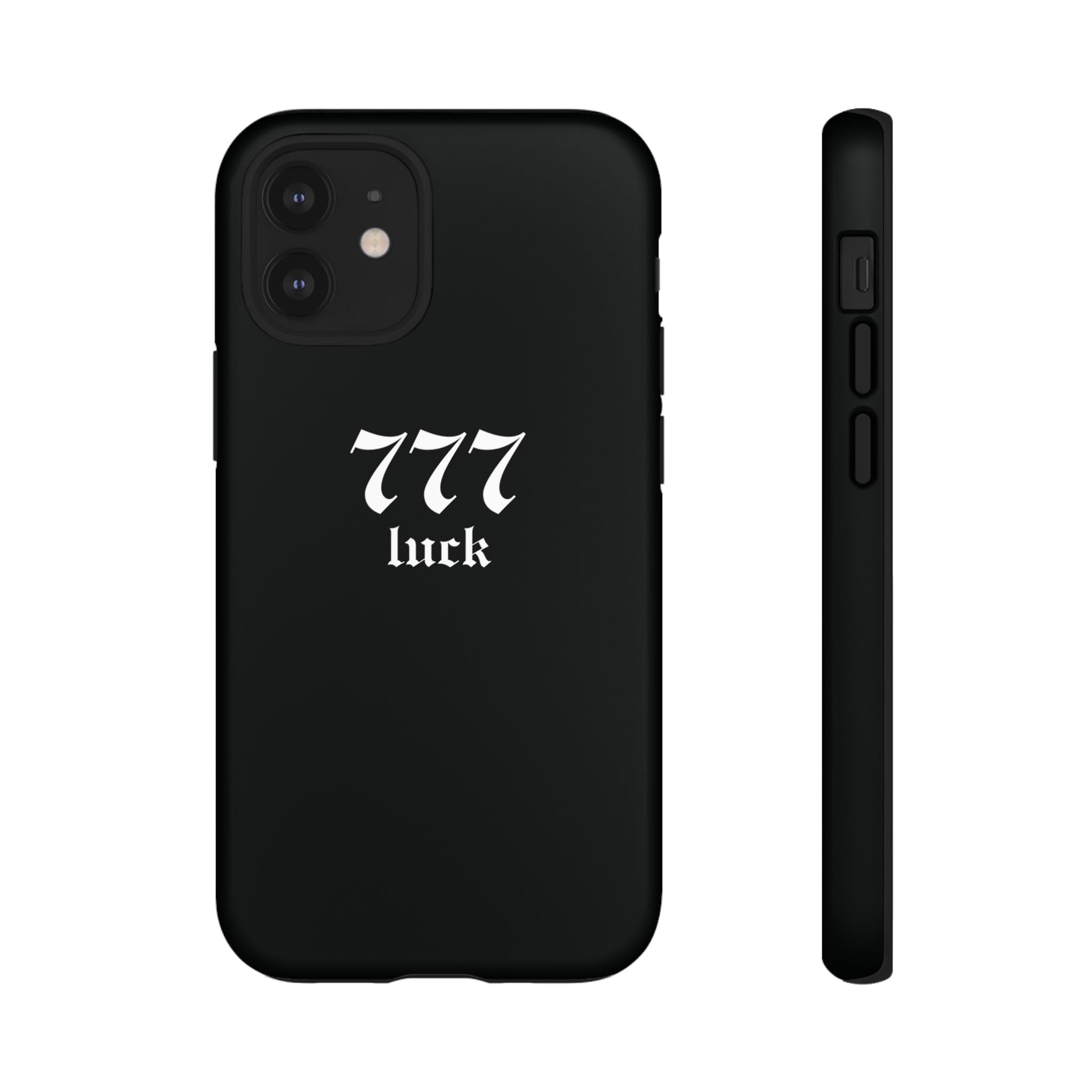 777 Luck Tough Phone Case — Minimal Black Protective Cover