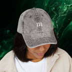 111 Intuition - Minimalist Embroidered Vintage Cap