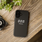 888 Balance Tough Phone Case — Minimal Black Protective Cover
