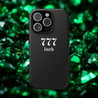 777 Luck Tough Phone Case — Minimal Black Protective Cover