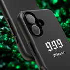 999 Release Tough Phone Case — Minimal Black Protective Cover