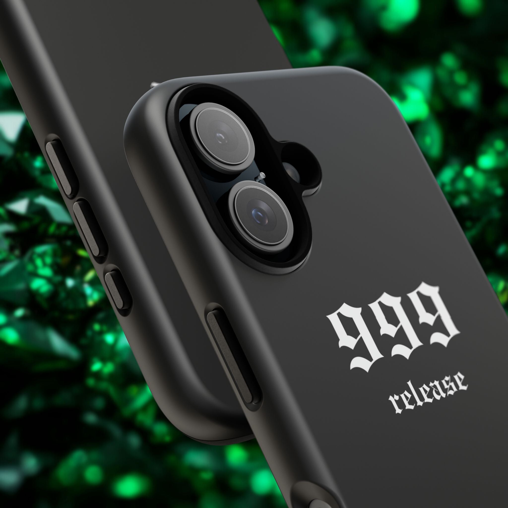 999 Release Tough Phone Case — Minimal Black Protective Cover