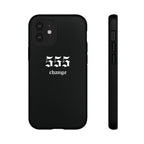 555 Change Tough Phone Case — Minimal Black Protective Cover