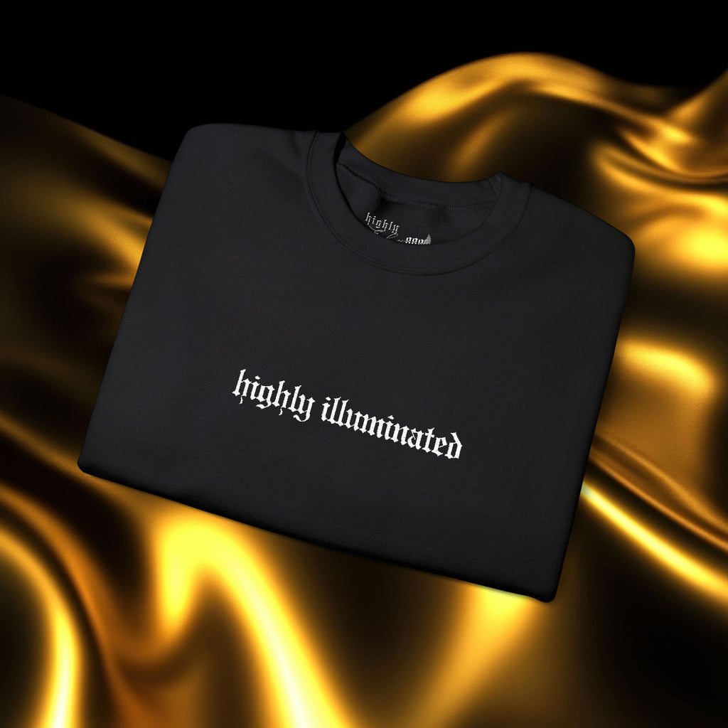 Highly Illuminated Embroidered Sweatshirt | Minimalist Yet Intentional Affirmation Crewneck