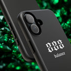 888 Balance Tough Phone Case — Minimal Black Protective Cover