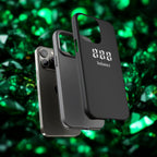 888 Balance Tough Phone Case — Minimal Black Protective Cover