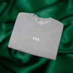444 Protection Crewneck - Minimalist Embroidered Sweatshirt