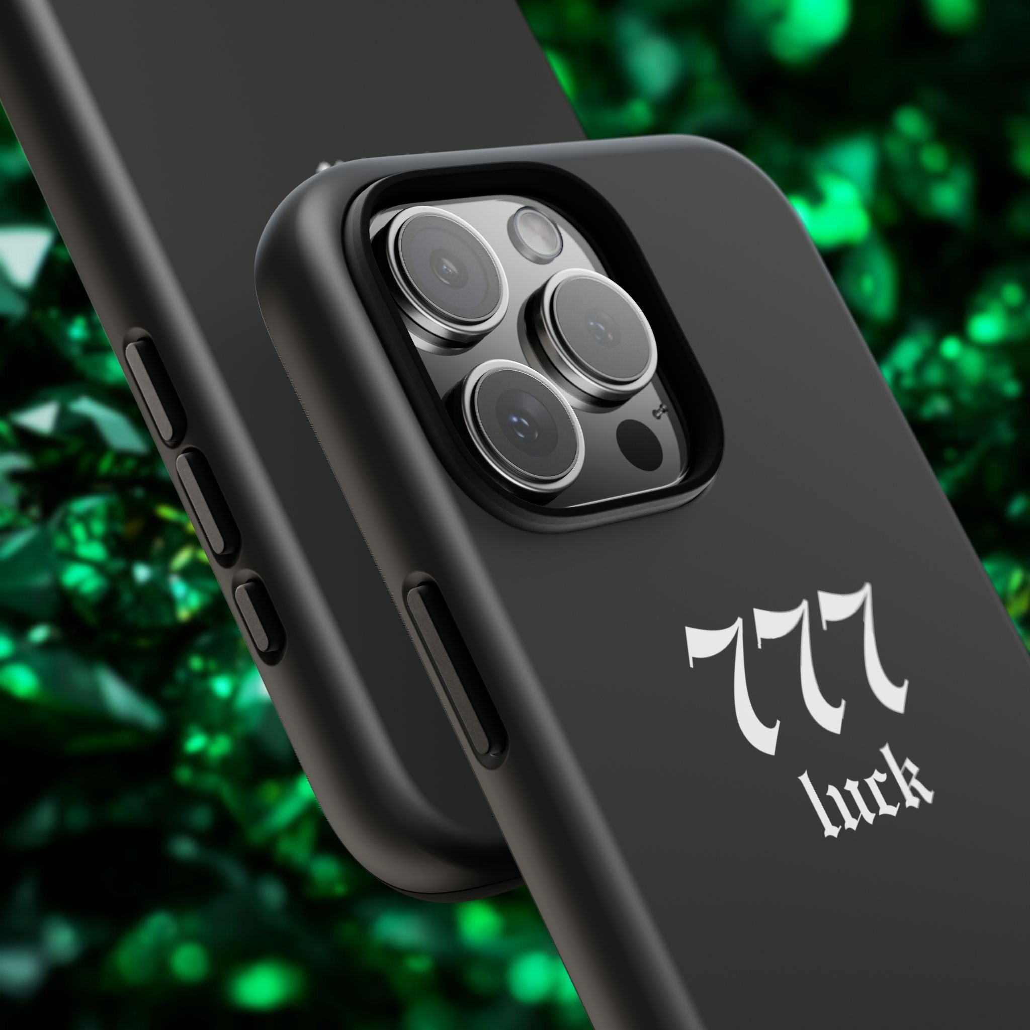 777 Luck Tough Phone Case — Minimal Black Protective Cover