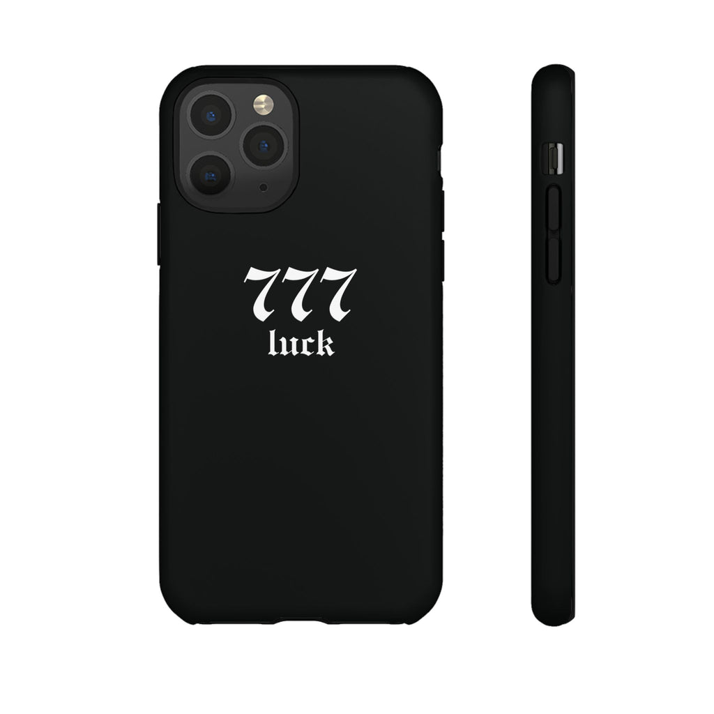 777 Luck Tough Phone Case — Minimal Black Protective Cover