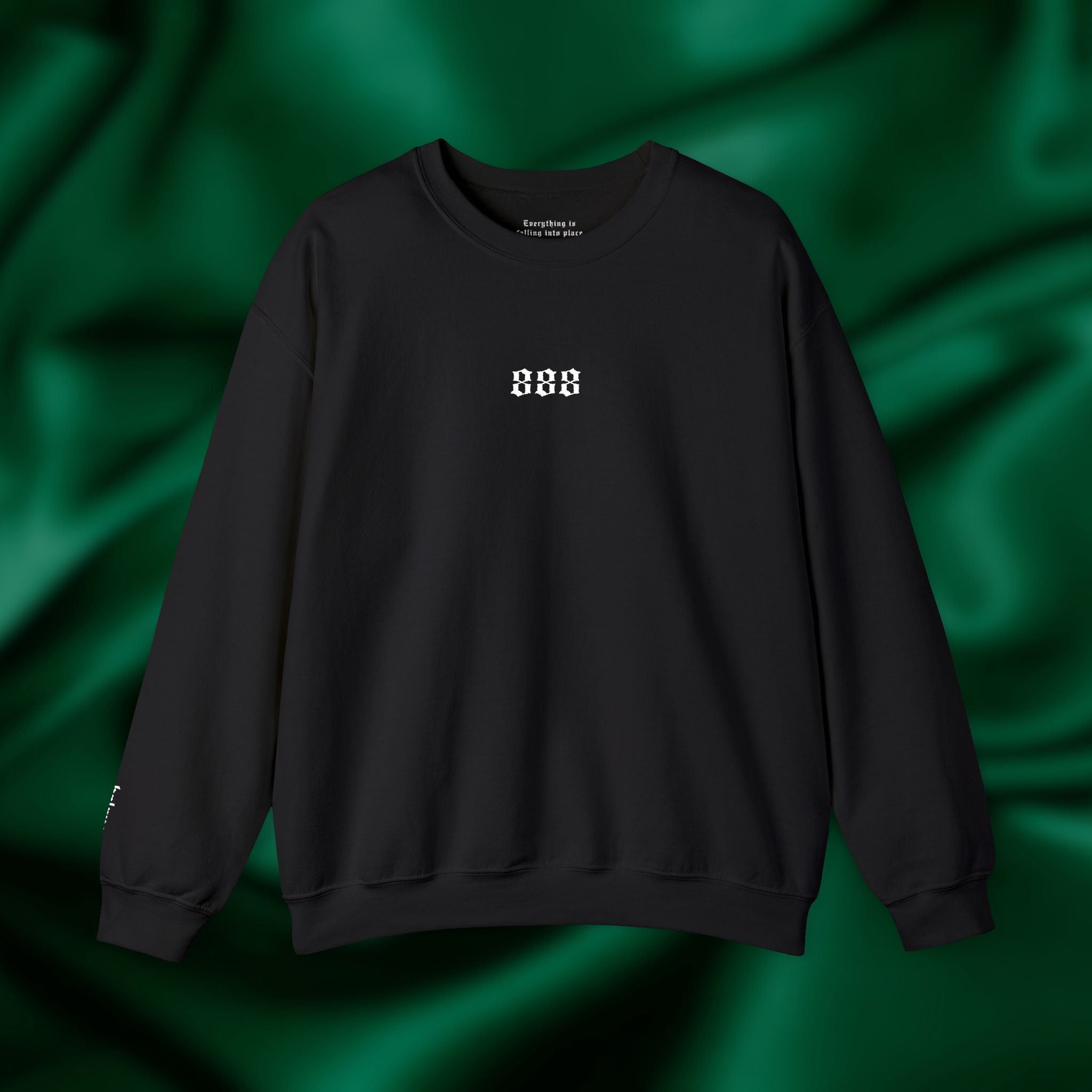 888 Balance Crewneck - Minimalist Embroidered Sweatshirt