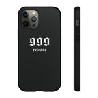 999 Release Tough Phone Case — Minimal Black Protective Cover