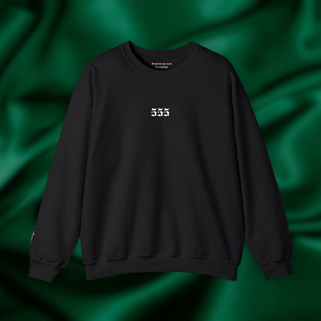 555 Change Crewneck - Minimalist Embroidered Sweatshirt