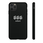 666 Reflect Tough Phone Case — Minimal Black Protective Cover